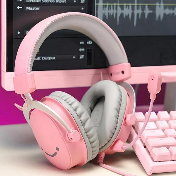 Купить  наушники Fifine H9 Gaming Headsets, Pink-4.jpg